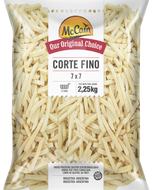 PAPAS PREFRITAS CORTE FINO 7X7
