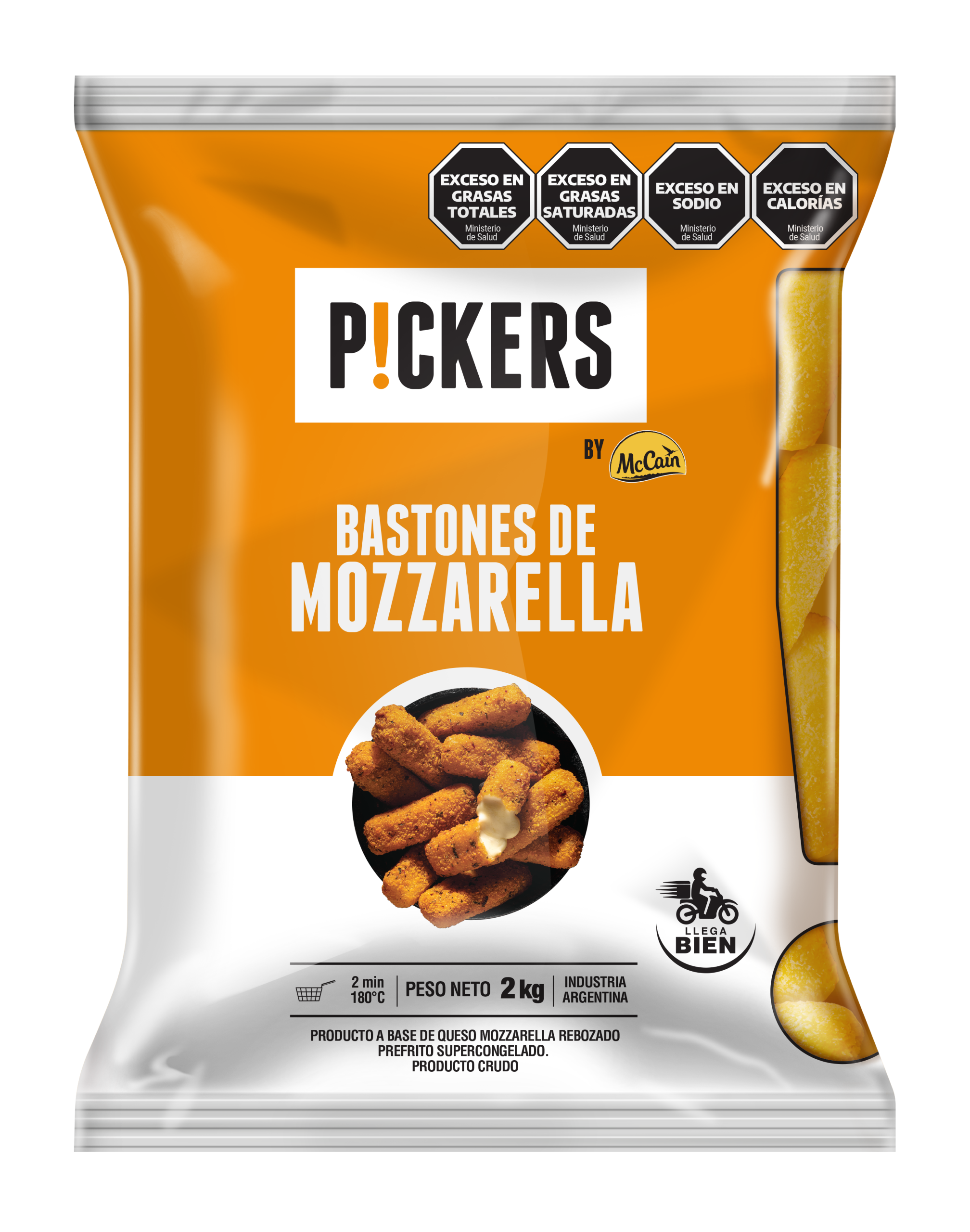 Pickers Bastones de Mozzarella McCain 3 x 2 kg
