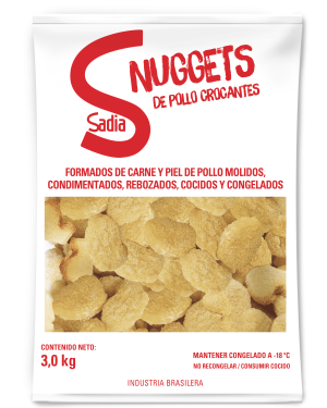 Nuggets de Pollo Crocantes Rebozados Congelados Sadia 2 x 3 kg