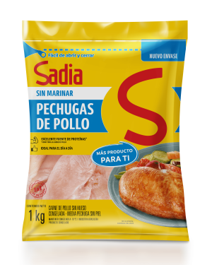 Pechuga de Pollo Deshuesada IQF Sadia Ziploc 12 x 1 kg